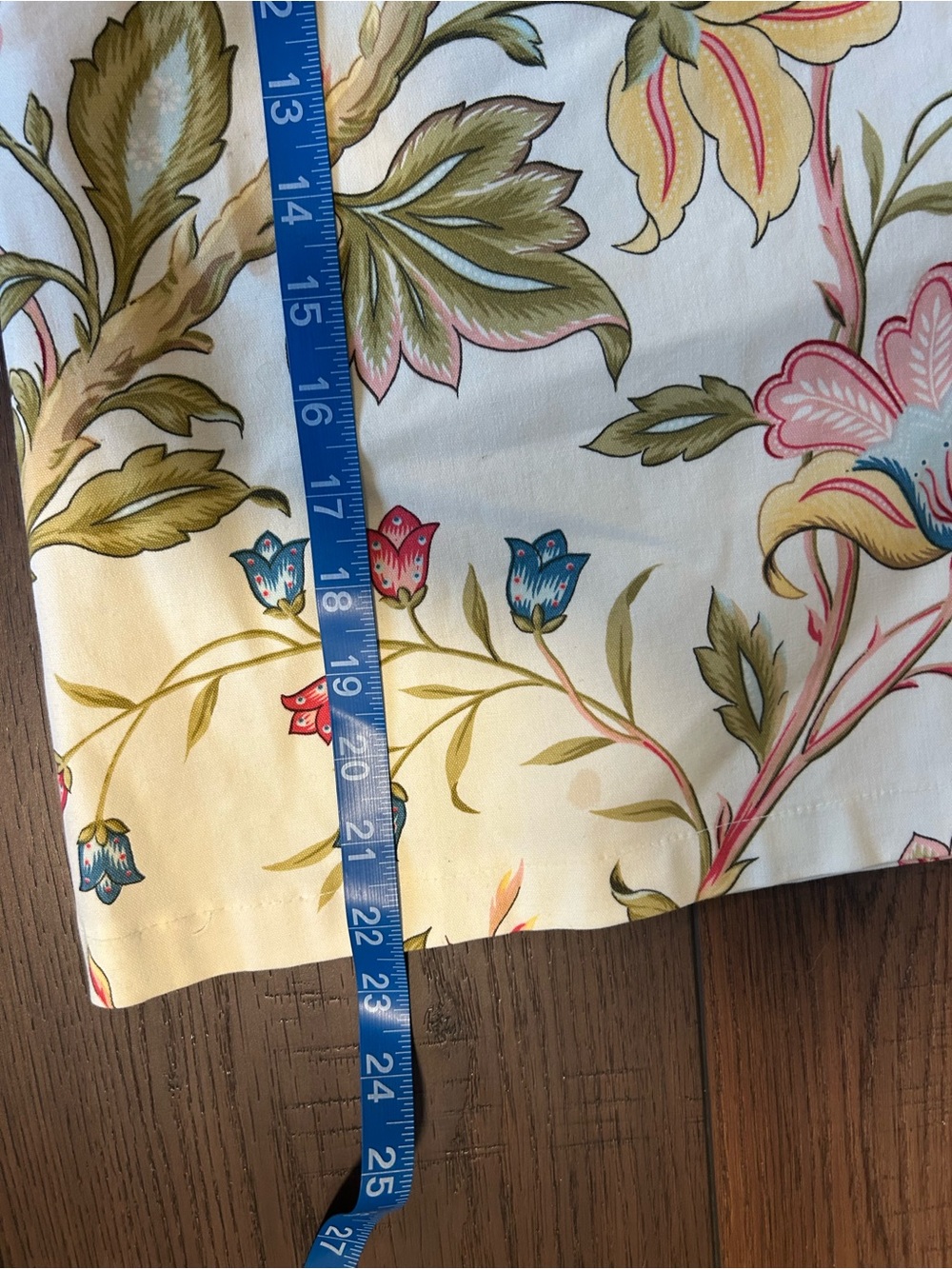 Vintage Talbots Petites Ivory Floral Print Short Skirt Cotton Blend Size 12P - Picture 6 of 9